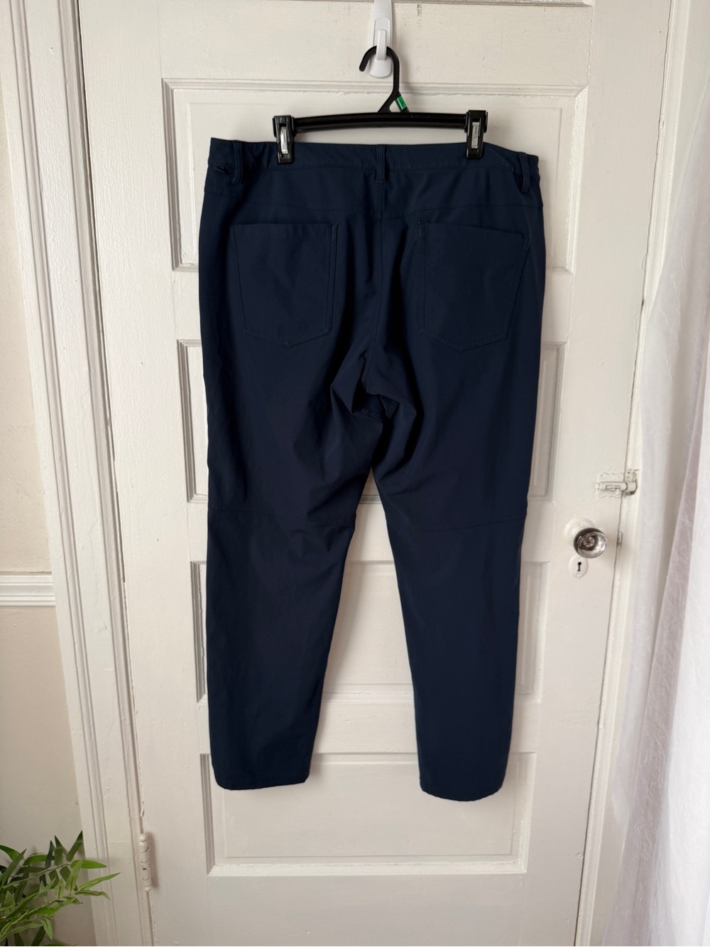 Lululemon ABC Classic Fit Pants Navy Blue Zip Security Pocket Men’s 38 Athletic - Picture 14 of 15